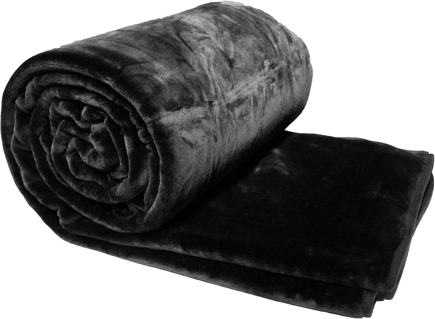 Solaron Queen Solid Black Korean Mink Blanket Amazon.ca Home