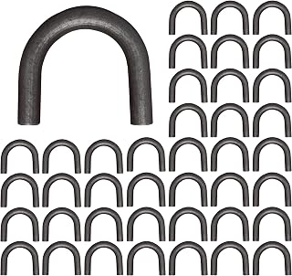 40 Pack 1/2" Thick Weld-on Steel D-Ring Rope Hook Chain Tie Down D Ring for Trucks Trailers (40)