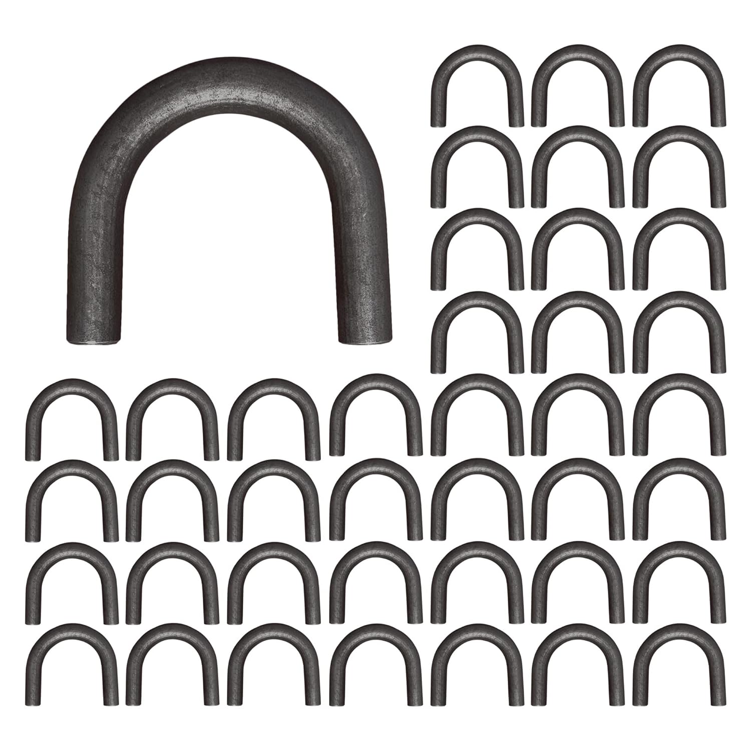 20 Pack 1/2" Thick Weld-on Steel D-Ring Rope Hook Chain Tie Down D Ring for Trucks Trailers (20)