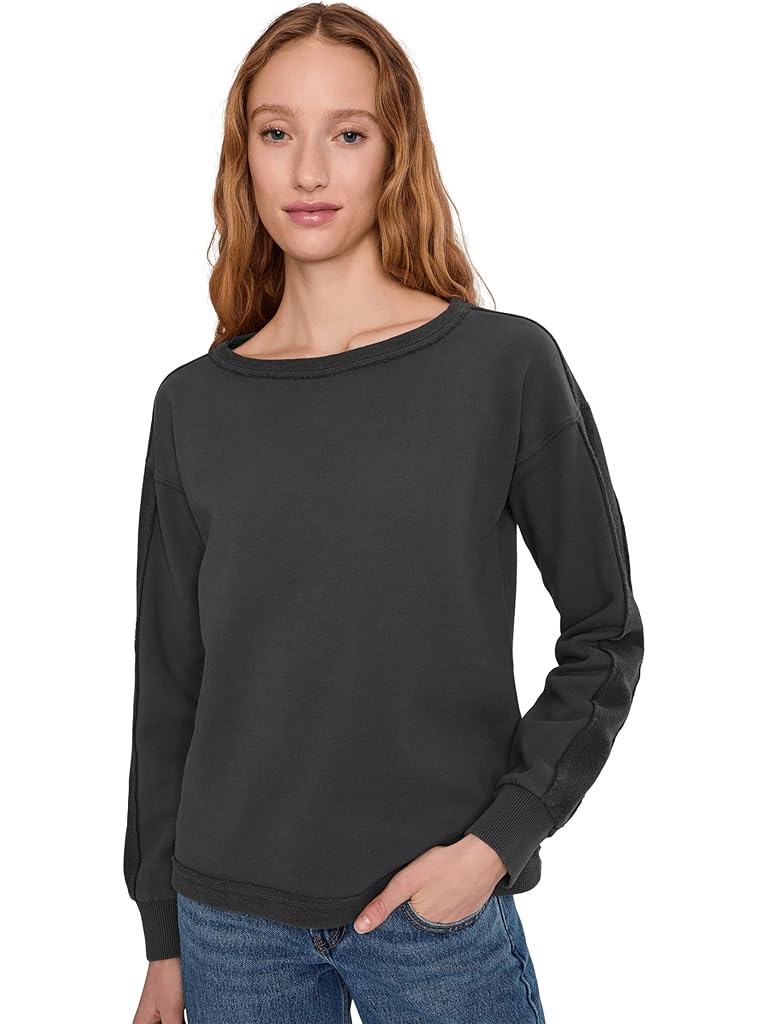 Brown Mod-o-doc Long Sleeve Reverse Seams Sweatshirt