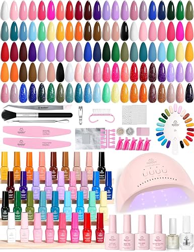 Beetles Gel Nail Polish Kit with U V Light -35