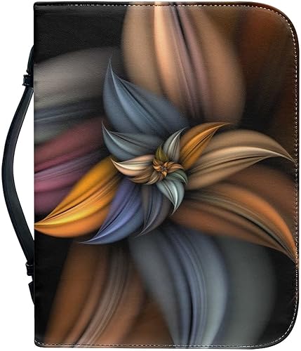 FOR U DESIGNS Funda clásica de cuero para la Biblia, diseño floral para mujer, tamaño 2XL, funda para la Biblia con asa y cremallera, bolsas