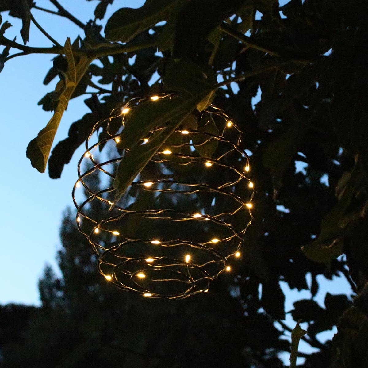LUMI JARDIN Lámpara solar en espiral H37cm ORION