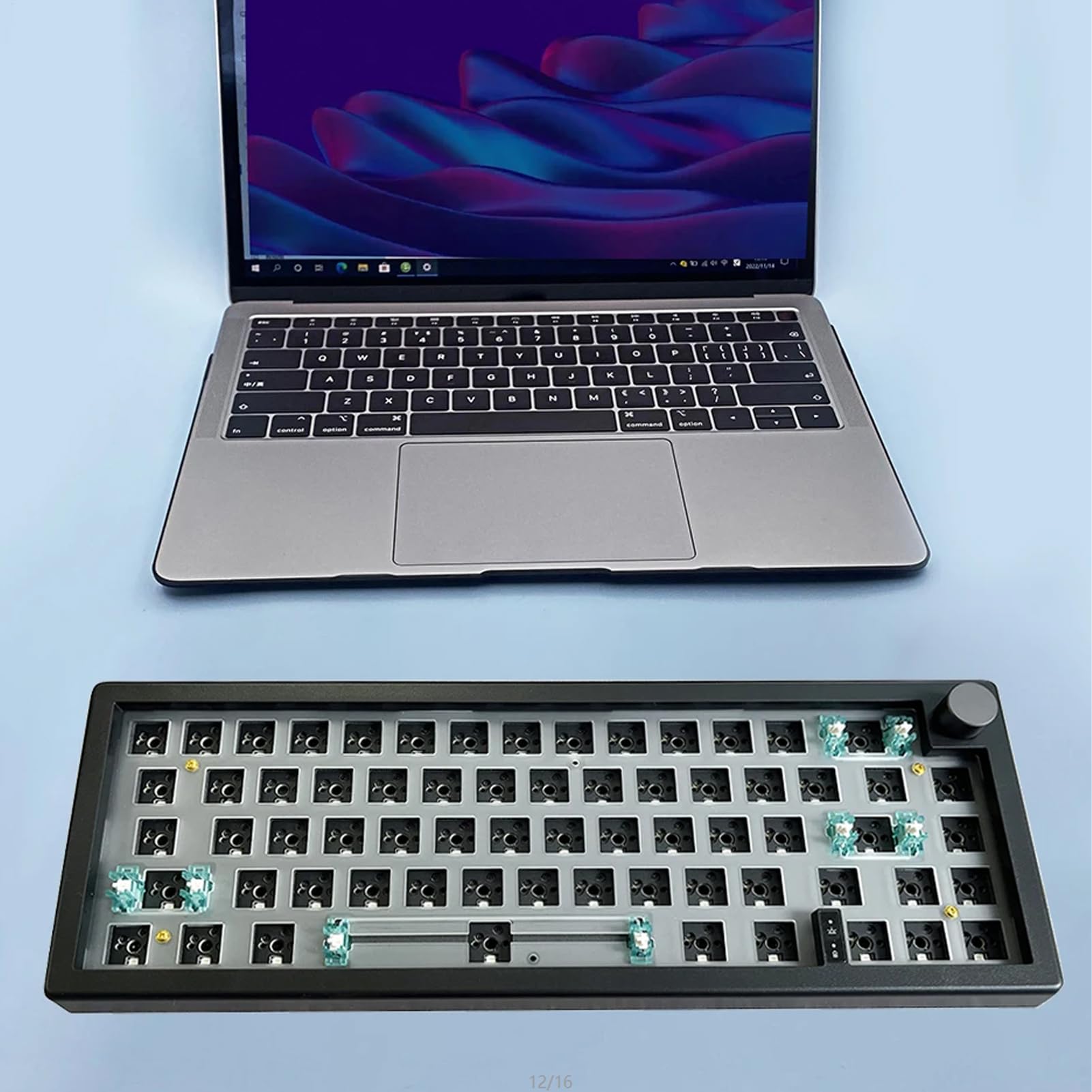 Tastiera meccanica wireless – Tastiera meccanica retroilluminata RGB | compatta per PC per giochi – Computer da scrivania portatile tastiera wireless 67 tasti forniture ufficio per soggiorno