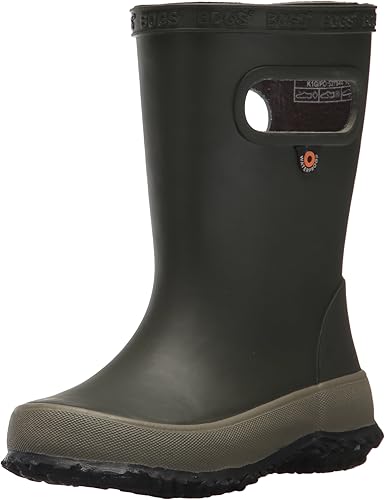 BOGS Botas de lluvia de goma impermeables para niños y niñas