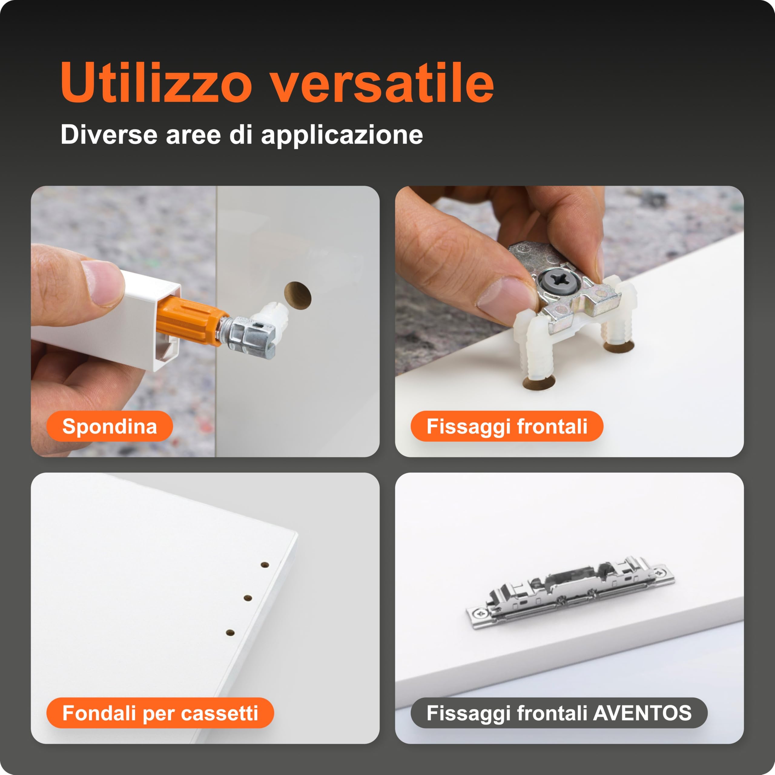 blum dima foratura universale | per sistemi box TANDEMBOX, METABOX, LEGRABOX e MERIVOBOX e ferramenta frontale AVENTOS I dima precisa per marcatura e pre-foratura ferramenta e cassetti