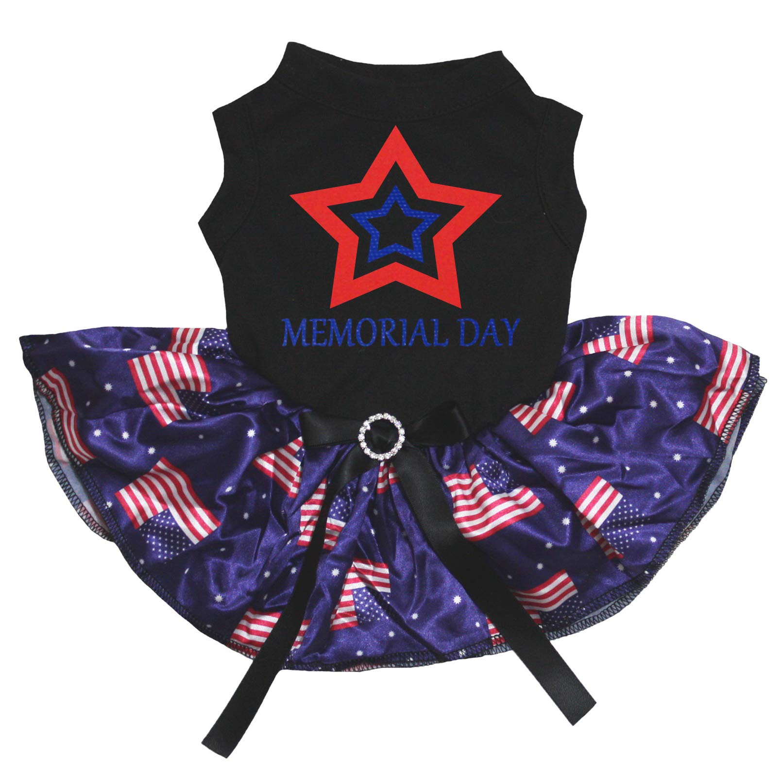 Robe pour chien étoiles américaines pour les promenades estivales