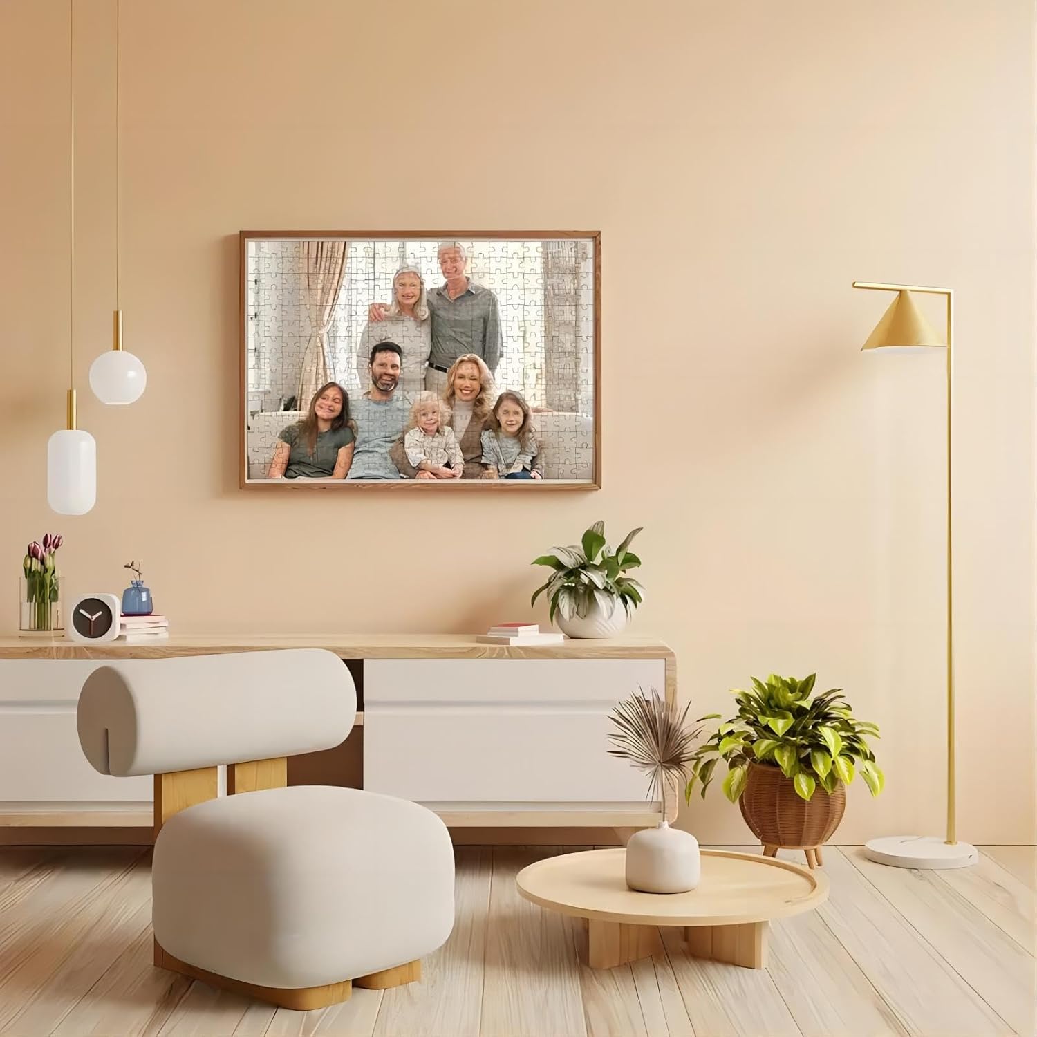 Custom Jigsaw Puzzle from Photos 1000/500/300/200 Pieces - Personalized Puzzle Gifts for Family,Friend,Couples Lovers, Custom Puzzle for Birthday,Wedding, Graduation, Christmas (500PCS)