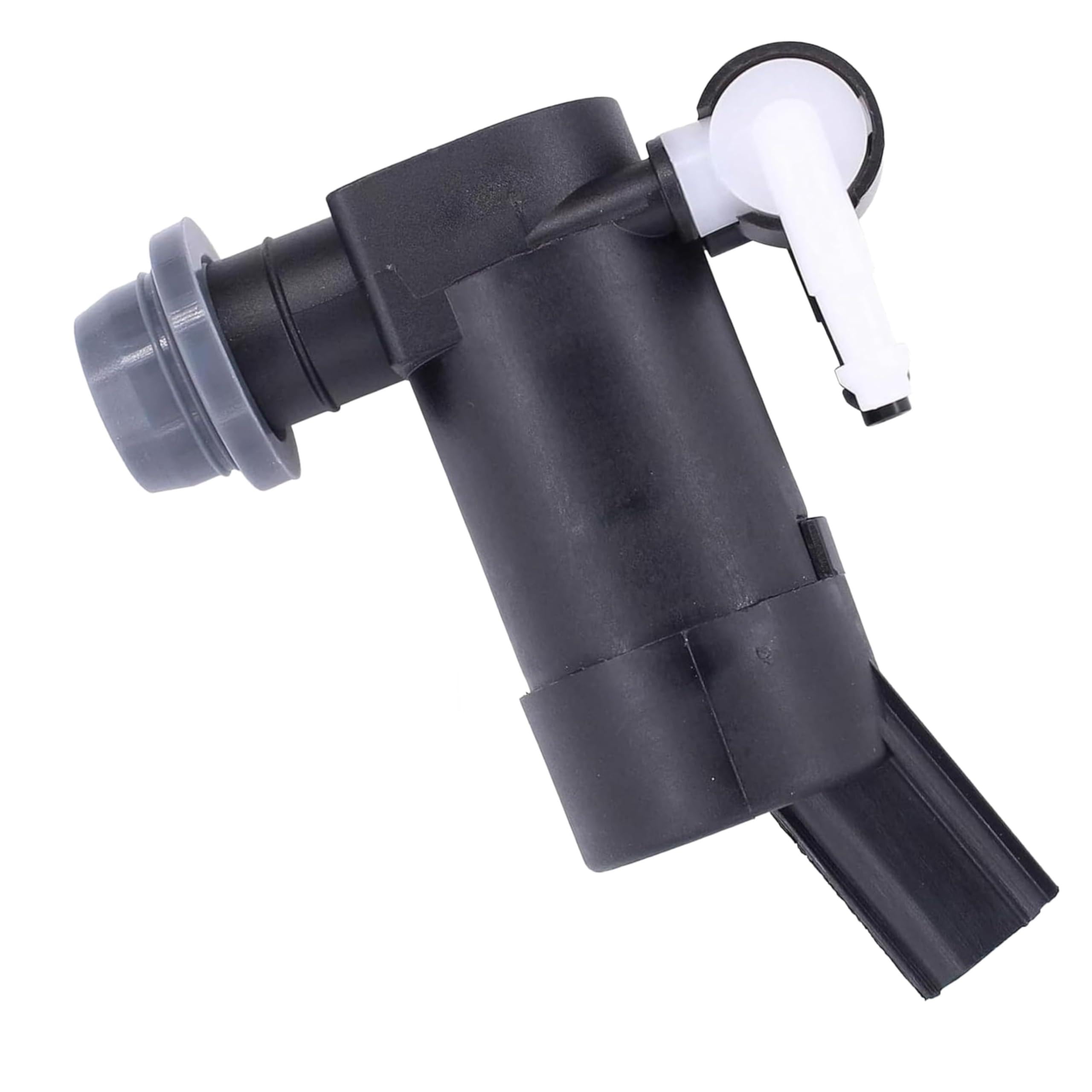 1 Pc Windshield Washer Pump 1355124 1231600 1S7117K624FE Compatible with Ford and Volvo, Black Windscreen Washer Pump