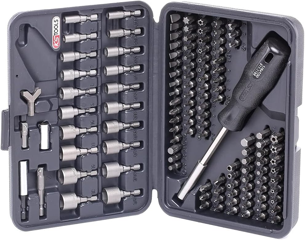 KS TOOLS 1/4" Classic Bit Set, 122 pcs
