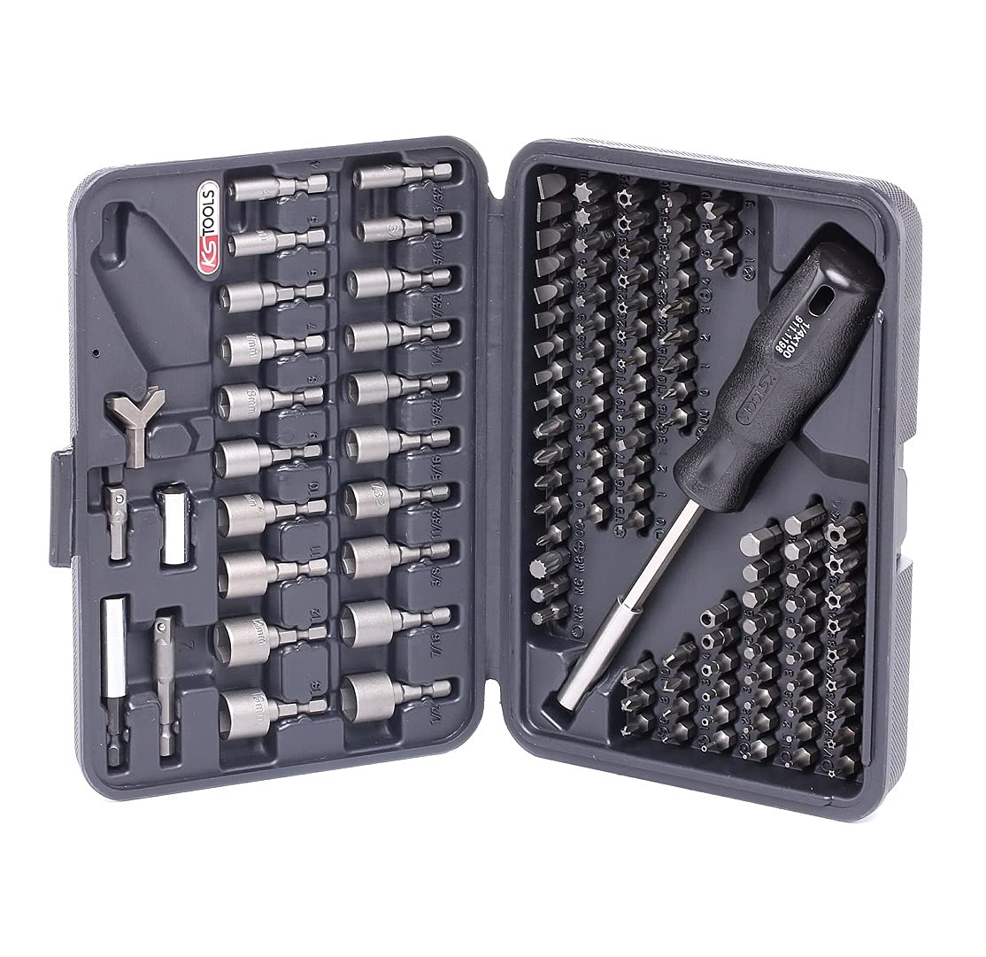 KS Tools 911.2085 coffret d'embouts en acier robuste avec adaptateur magnétique