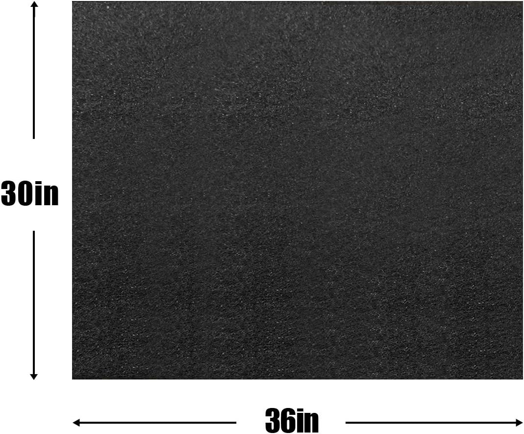 ITSOFT Under The Sink Mat, Kitchen Tray Drip, Cabinet Liner, Waterproof Layer, Reusable, Washable 36 x 30 Inches Black