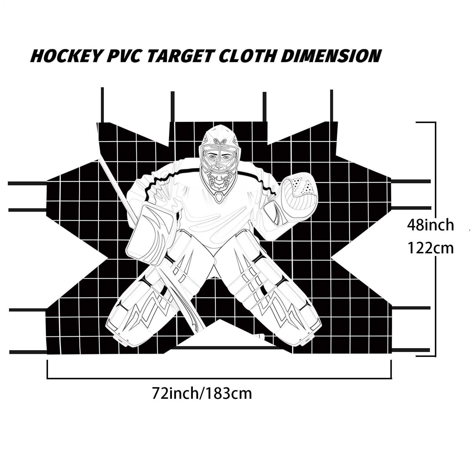 Hocked Goal Goalie Target – Tiratore Precisione Pratica Tutor | Hockey Net Target con Cinghie Elastiche, Allenamento all'aperto con Porta in Metallo, Accessorio per Ice Street Field Hockey