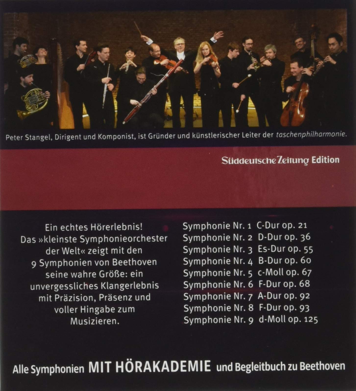 Beethoven Hörakademie: 10 CDS IM GESCHENKSCHUBER: 9 Symphonien inklusive Hörakademie und ausführlichem Begleitbuch
