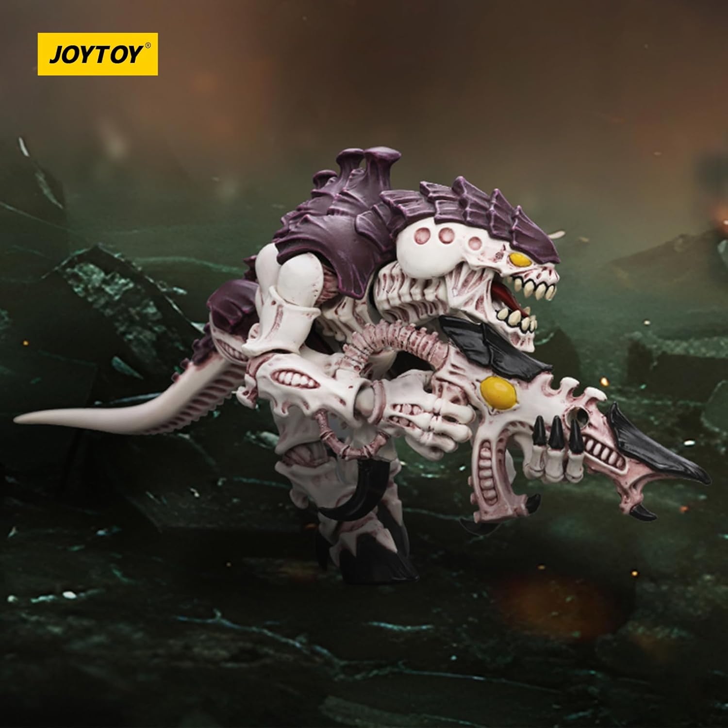 JOYTOY Warhammer 40k Tyranids Hive, Tyranids Hive Fleet Leviathan Termagant with Fleshborer 1/18 Action Figure, Dedicated to You Who Love Collecting