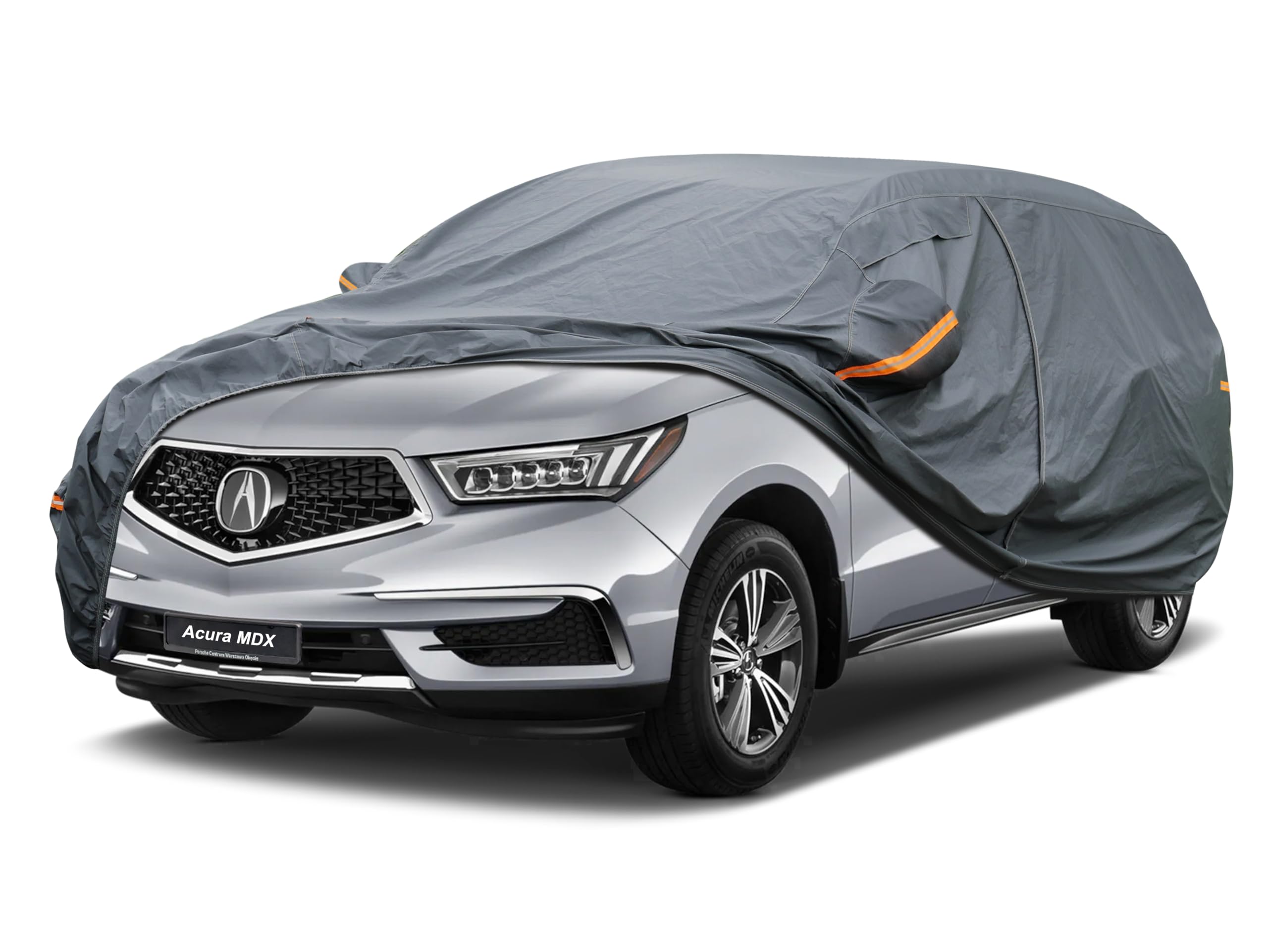 GUNHYI Premium Car Cover Custom Fit Acura MDX (2007-2026), 16 Layers Heavy Duty Car Cover Waterproof All Weather with Zipper Door for Sun Rain Snow Dust Uv Protection