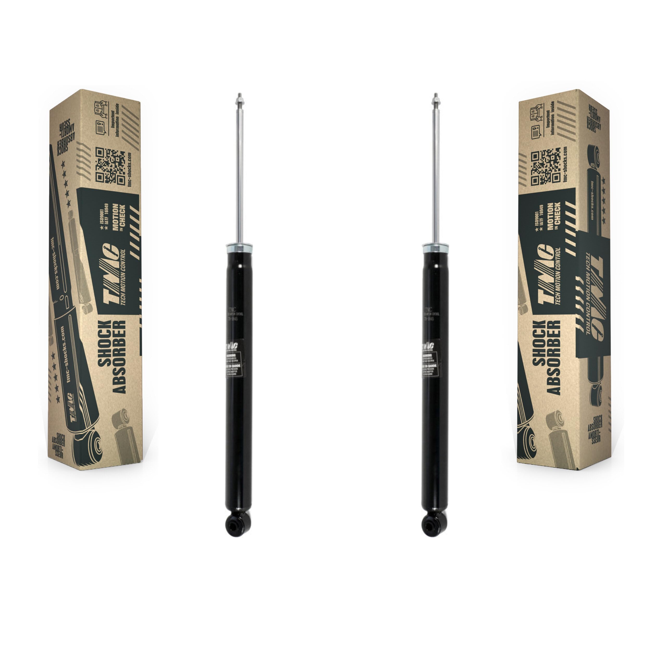TMC Rear Suspension Shock Absorbers Pair Replacement For Honda Civic - Left Right Side (Driver Passenger) K78-100412 — view 4