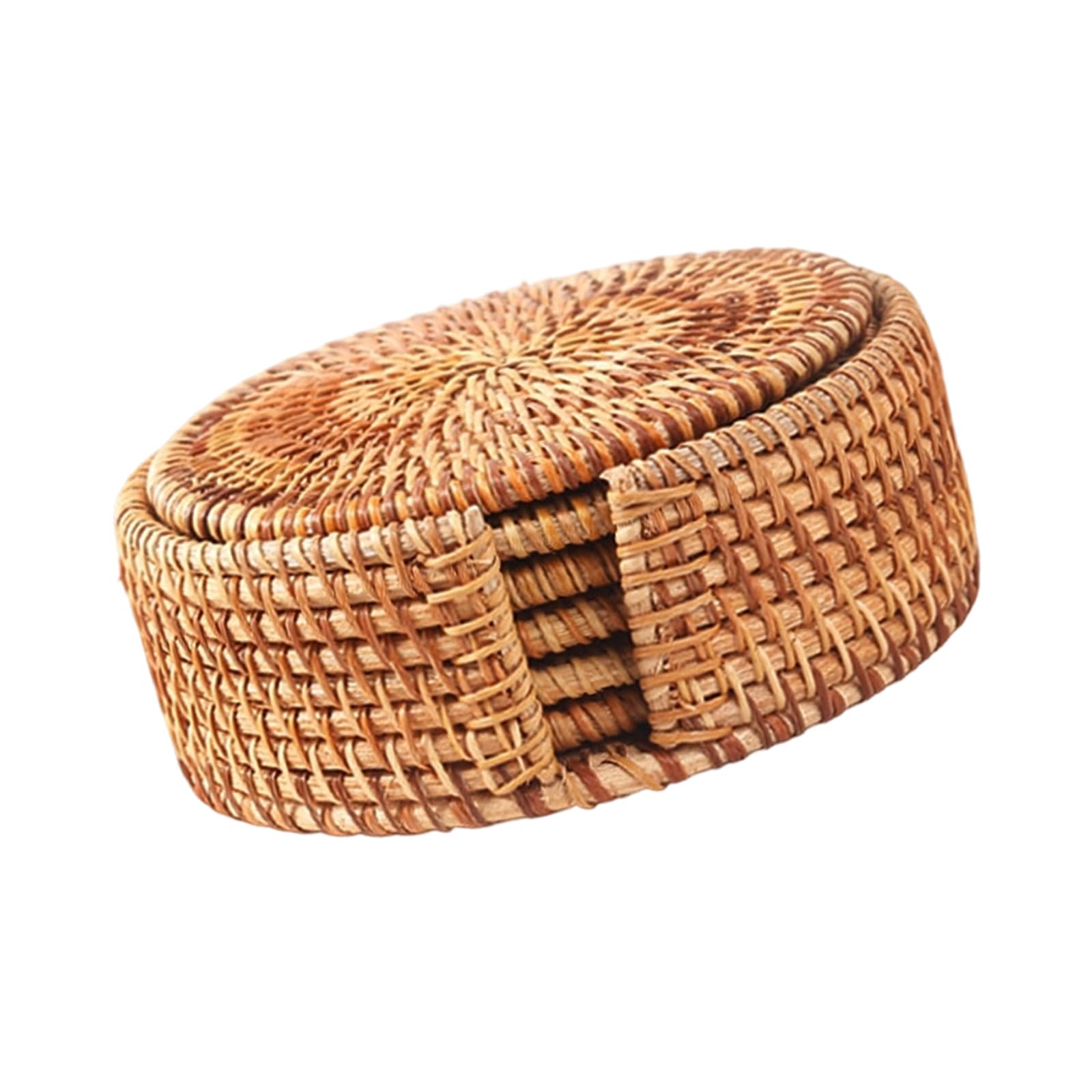 LUCKGONI Coasters For Hot Dishes And Drink Natural Rattan Nonslip Placemat Kitchen Table Protector