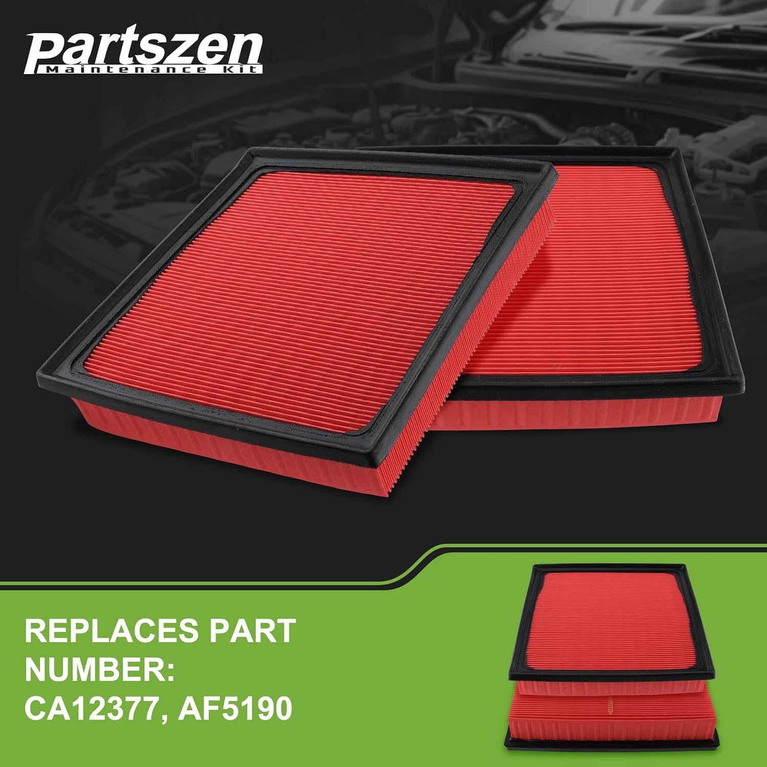CA12377 PA99267 AF5190 A90141 Engine Air Filter Fit for Lexus ES250 ES350 for Toyota Avalon Camry Highlander RAV4 V6 3.5L 2018-2025 2 Pcs