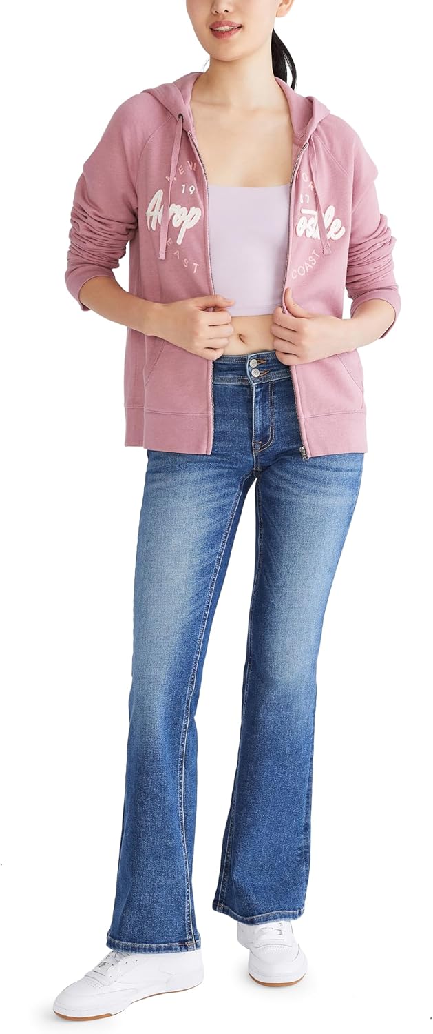 AEROPOSTALE Women's Aero Logo Full Zip Hoodie- Circle/Scripts - Image 5