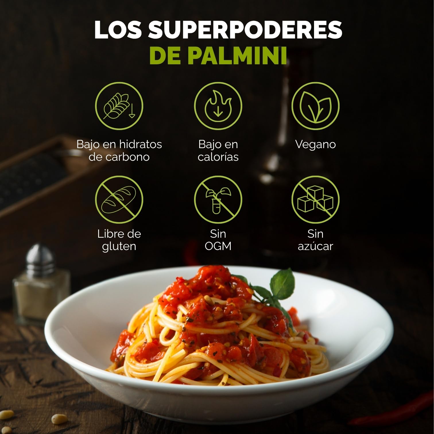 PALMINI Angel Hair – Spahetti – Palmito – Bajo en calorías – Bajo en carbohidratos – Keto - Vegano – Libre de OGM – Libre de Gluten – Sin azúcar – 338g | (Pack de 3 unidades) — view 7