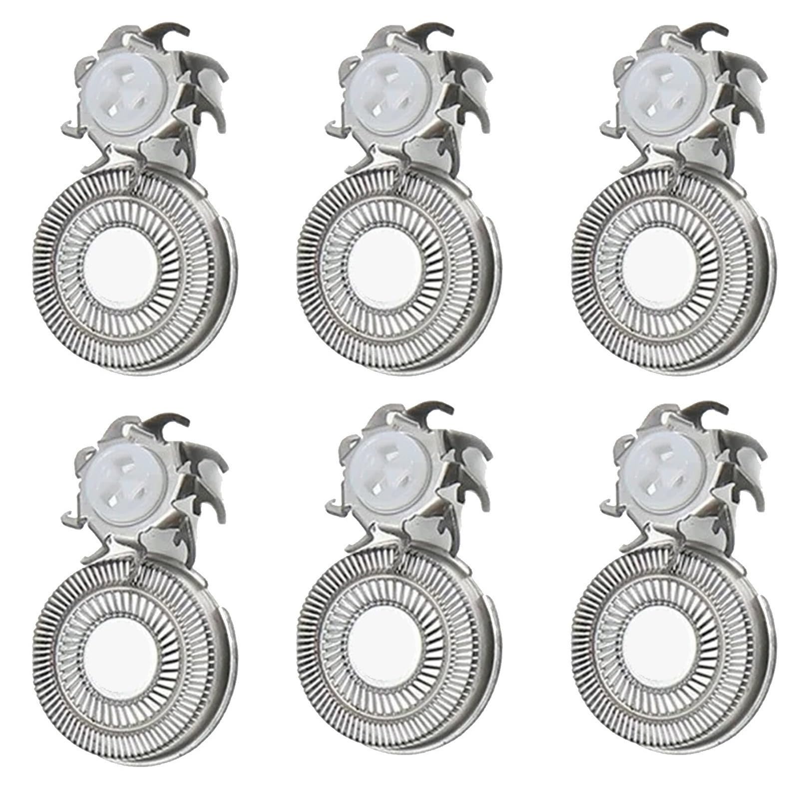 Ersatzkopf For Rasierapparate, Ersatzklingen For Elektrorasierer, Ersatzklingen For Rasierapparate, Geeignet For Die Meisten Zubehörteile For Rotierende Elektrorasierer(6pcs)