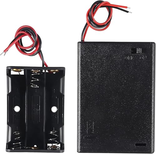 Miniatura 4 de Kit de 8 soportes de batería AA y AAA, 1 ranura, 2 ranuras, 3 ranuras, 4 ranuras AA de 1.5 V (con interruptor y cubierta) y 1 ranura, 2 ranuras, 3