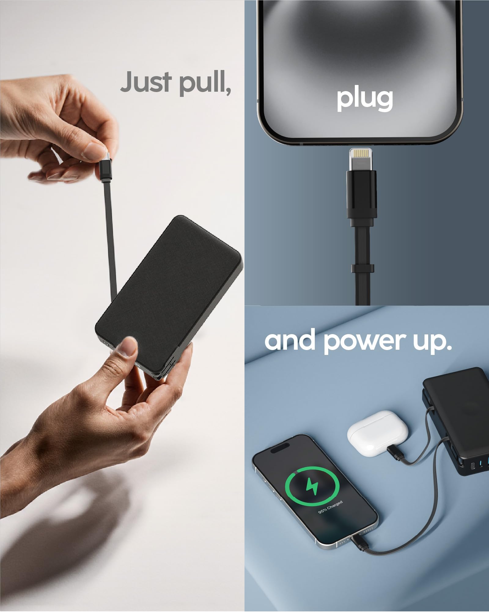 Power Bank RetractaCharger 10000 mAh USB-C PD 30 W - Dettaglio