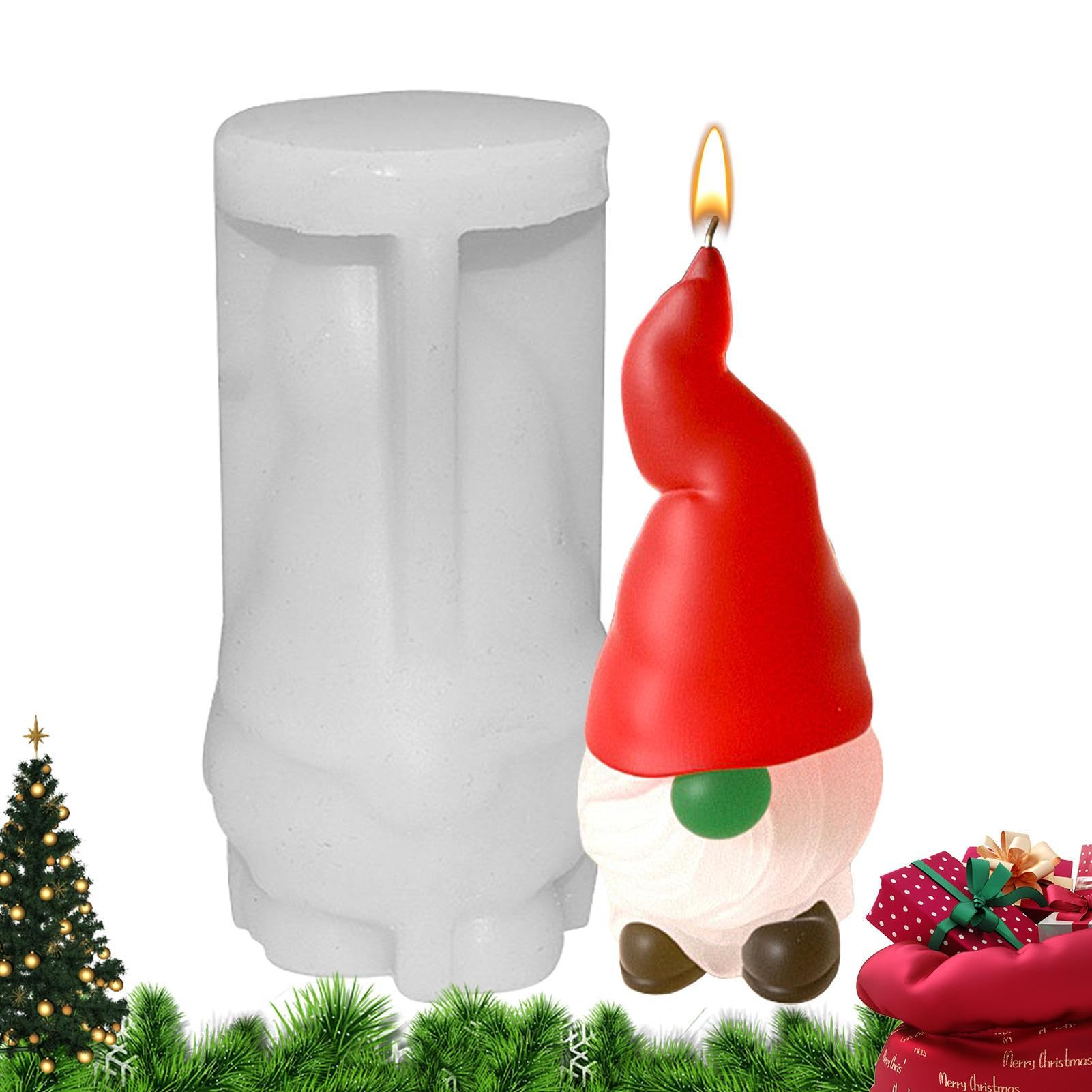 Wondsea 2 Pièces Moules à bougies de Noël en silicone,Moule en Silicone Wondsea 2 Pièces Moules à bougies de Noël en silicone,Moule en Silicone