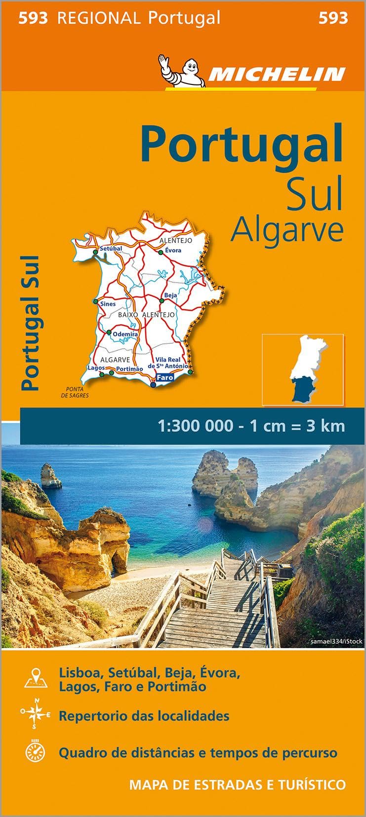Portugal Sud - Algrave - Michelin Regional Map 593