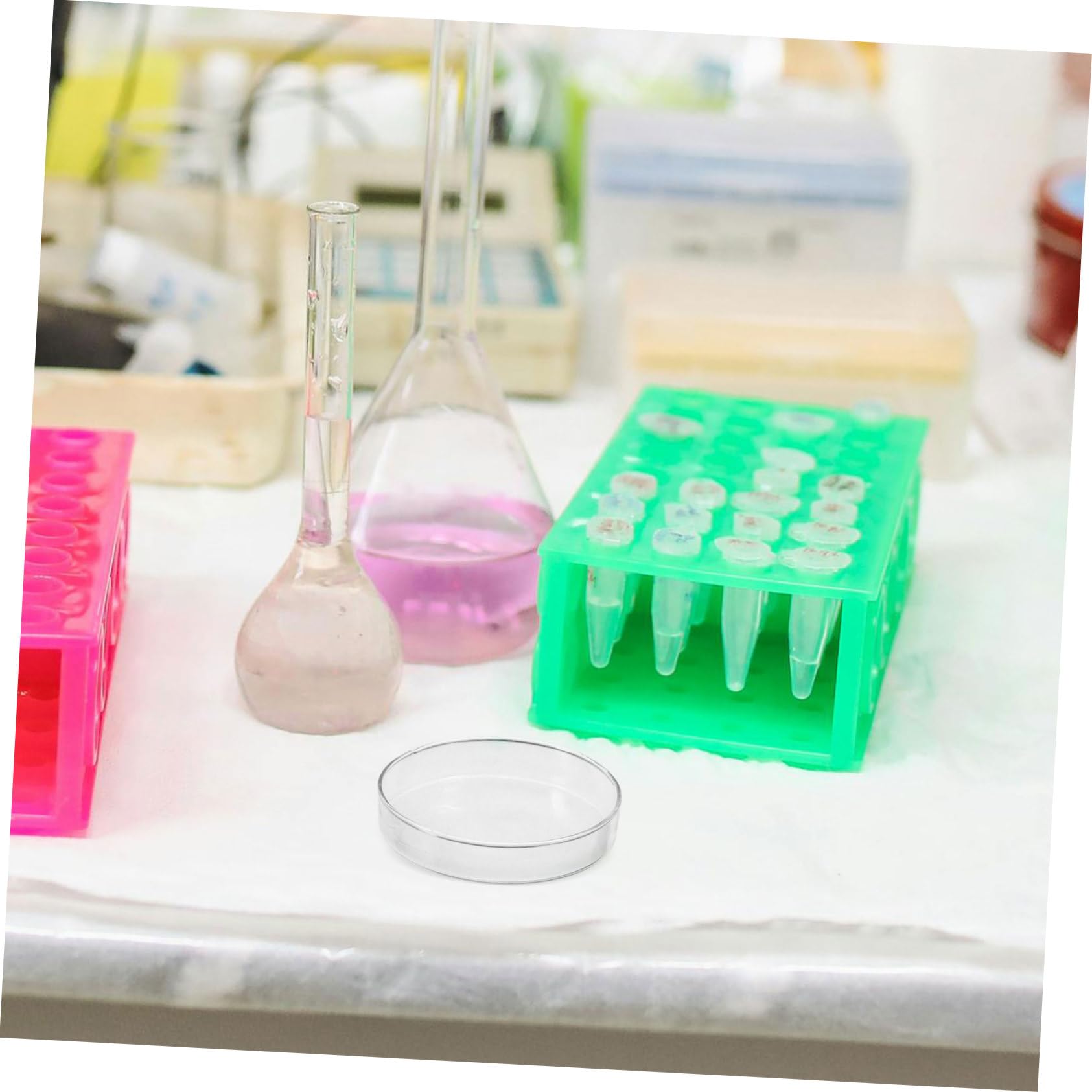 5 Pezzi Piastre Da Laboratorio Piastre Di Petri Vuote Di Petri Trasparenti Di Per Cellulari Da Laboratorio Da Di