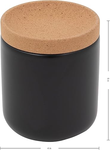 Vista 20 de Ajo transpirable de cerámica y corcho para permitir el flujo de aire para mayor frescura, tapa de corcho apilable que ahorra espacio, corcho natural