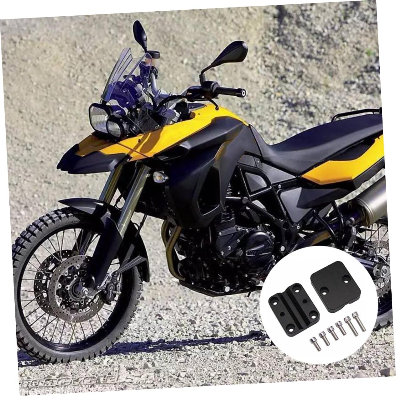 PRETYZOOM Soporte de Navegación para Moto Soporte para GPS de Moto para Viajes Fabricado Material Resistente para Uso Carretera