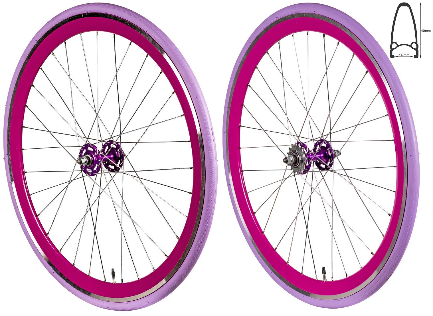 fahrrad 28 zoll lila Redondo Laufrad Set Singlespeed Fixie Laufrad Felge Purple + Reifen Sport & Freizeit Deckel Farbe:Azure Blau Wie kann man gekochten __label:Neu
