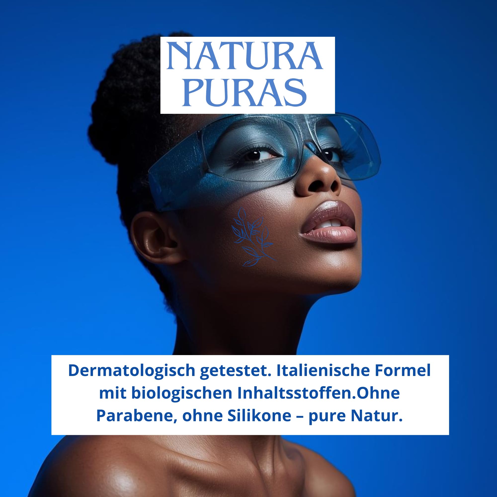 Antifalten-Gesichtscreme mit EXTRA STARKEM Filler- und Sofort-Lifting-Effekt – 3-fache Hyaluronsäure, Acmella Oleracea, Gelée Royale und Koffein – Aufgepolsterte und glatte Haut – NaturaPuras 50 ml