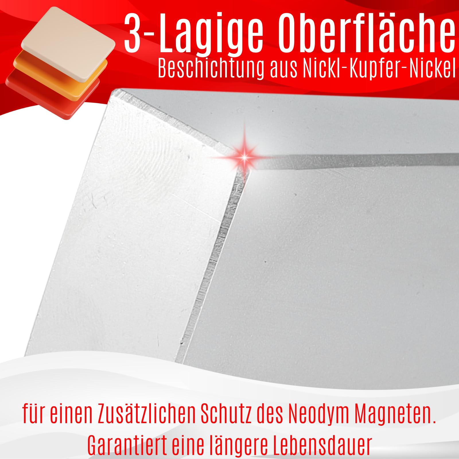 Aimant en néodyme N52 - Extra puissant - Plus de 500 kg - Grand cube magnétique en néodyme - 120 x 60 x 20 mm - Plaque Power Block