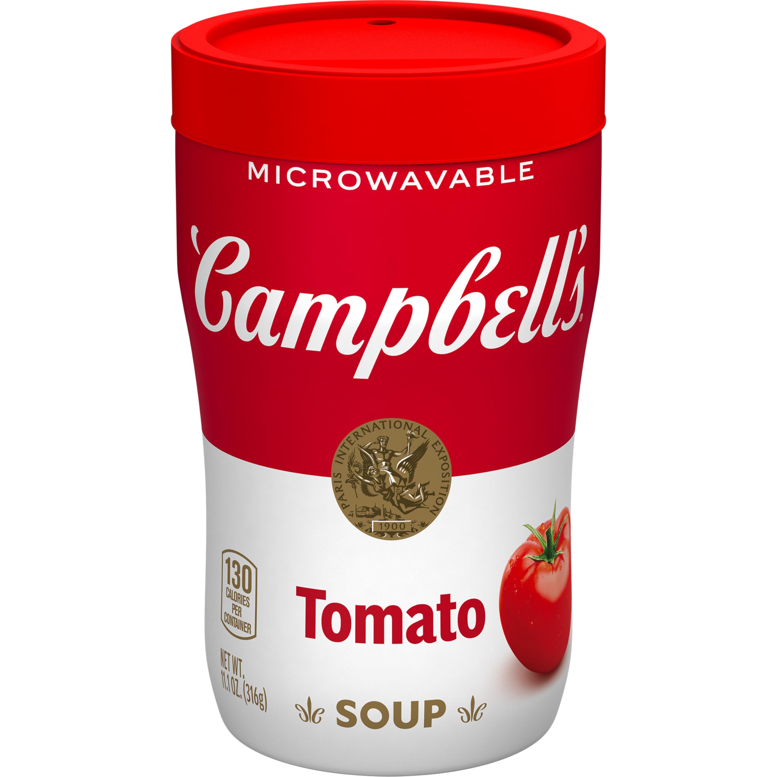 Campbell's Sipping Soup, Classic Tomato Soup, 11.1 Oz Microwavable Cup