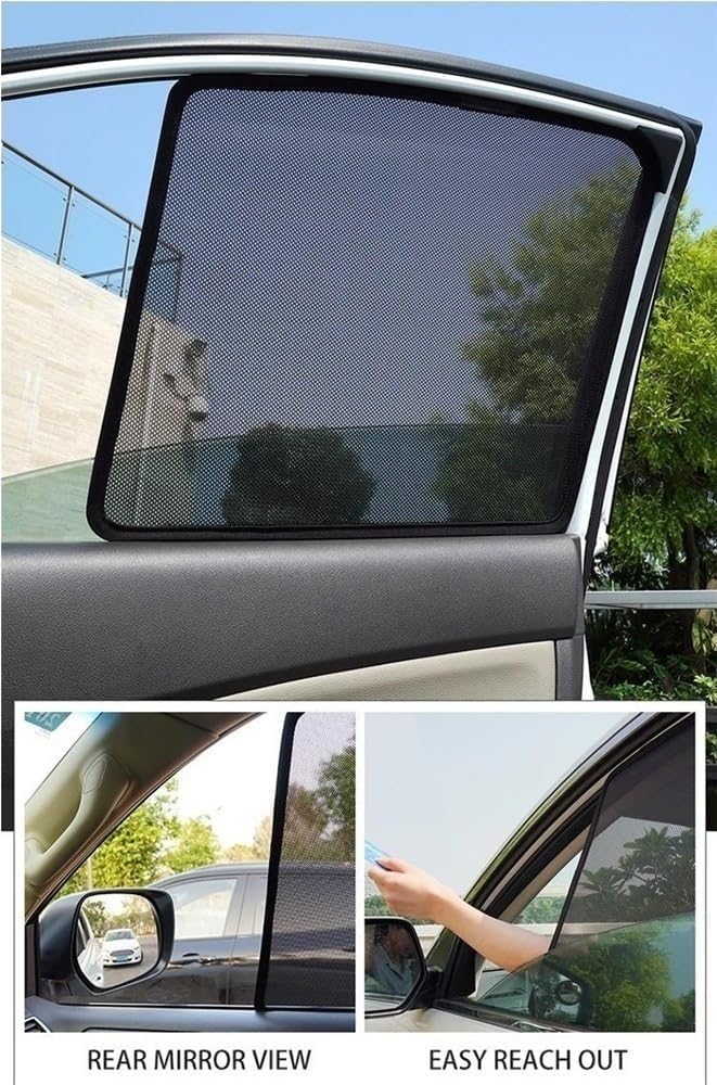 Parasol Ventana Lateral Coche, para Ford S-MAX 2015- Cubre Parabrisas Coche Parasol Delantero Aislante Ventanas Traseras Mosquitera,4pcs-Doors-Window-Normal