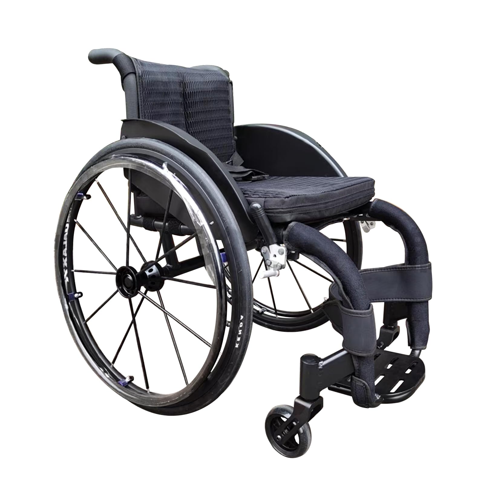 Self-propelled Sports Wheelchair, Super Light wheelchairs with Aluminum Frame, Aluminum, Wheelchair for The Disabled, Weight only 11 kg, seat 36/38 cm(Black,36cm/14.1in)