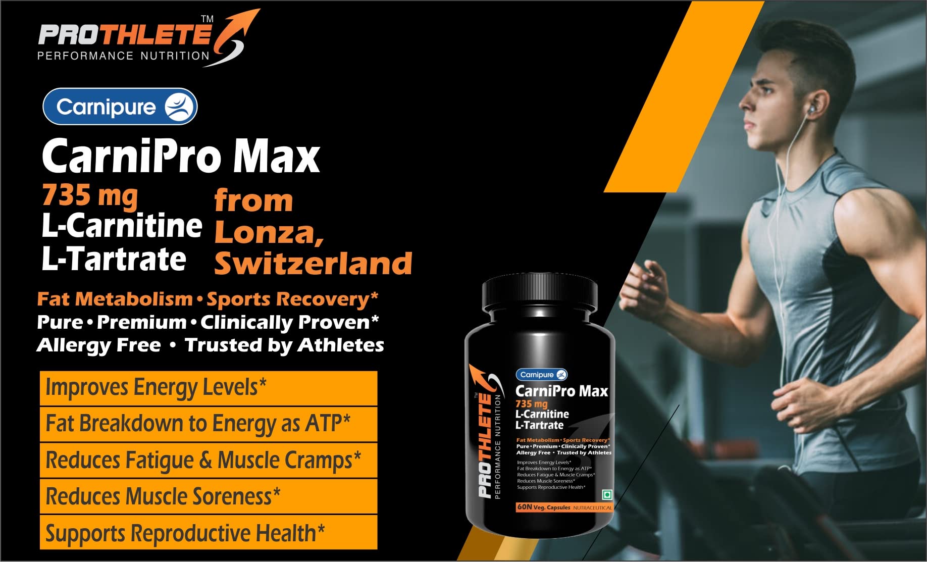 l carnitine lonza L-Carnitine 2000 mg - 120 Vegan Capsules | Raw Material Carnipure by Lonza  | High-Dosed Laboratory Tested Made in Germany - Boost Your Vitality! | Buy  Now with Express International Delivery main image 0