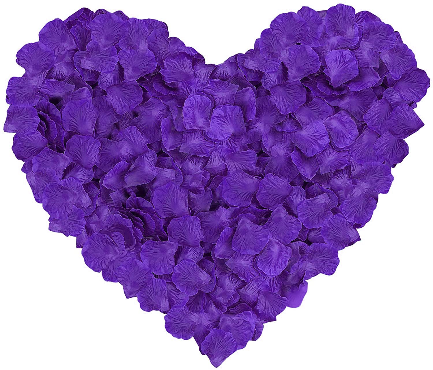 Happium Purple 1000 Pieces Rose Petals, Artificial Silk Flowers Petal Romantic Decorations, Emulation Ros For Wedding Decoration, Valentine's Day, Confession Decoration (Purple)