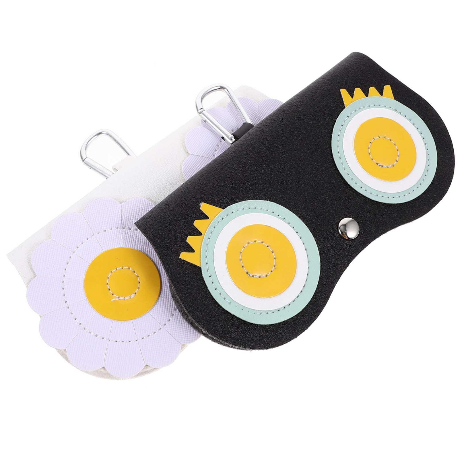 FRCOLOR 5 Sätze Brillentasche Brillenetui Mehrere Sonnenbrillen Weiche Tasche Brillenetui Weiß Sonnenbrille Sonnenbrillen Brillen Outdoor Etui Brillen Aufbewahrungstasche Leder 2 Stück * 5