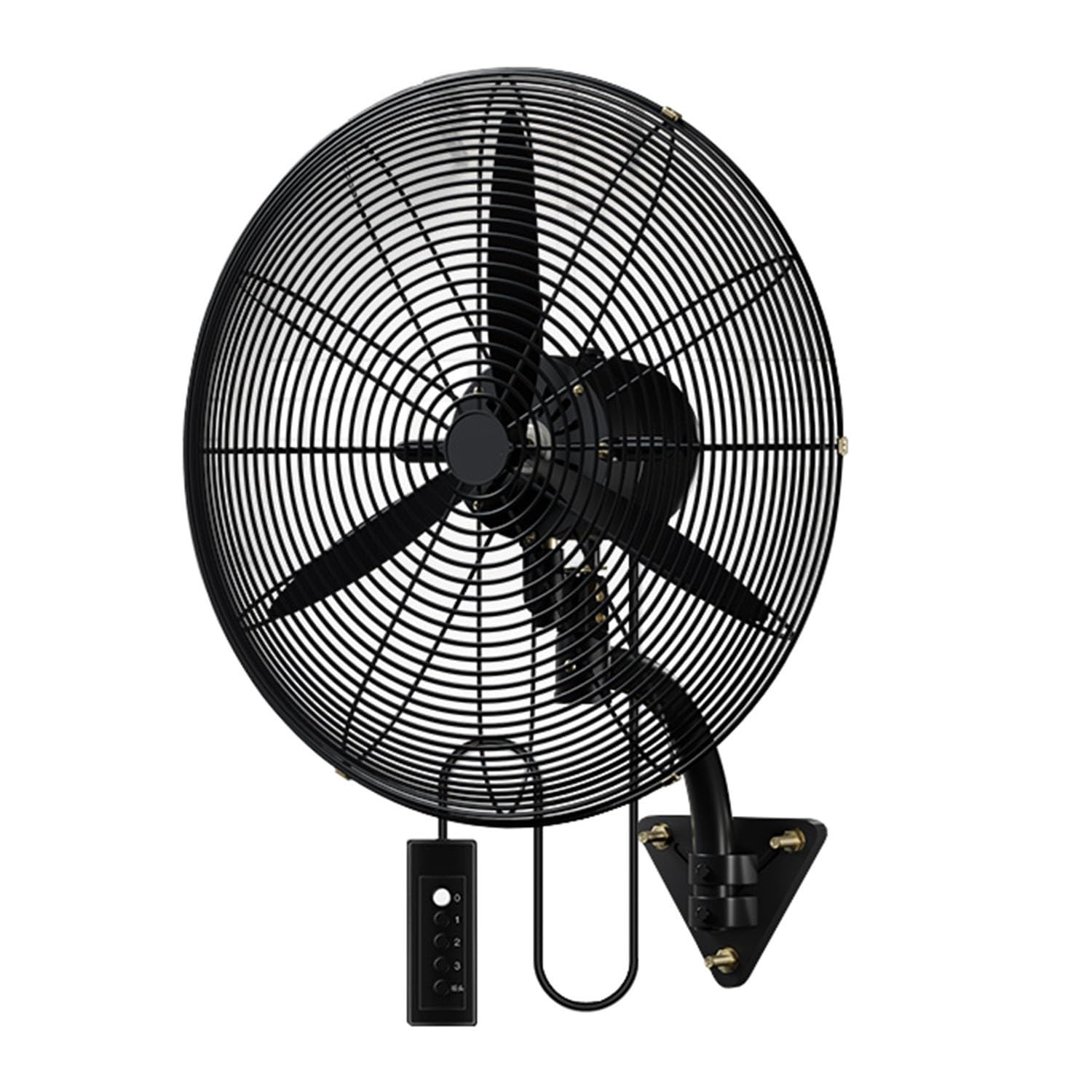 asdchZen Industrial Wall Fan With Remote Controller, 120°Oscillating, 3-Speed, For Home Kitchen Workshop Warehouse, 27-Inch,78cm(31inch)