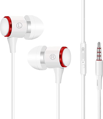 Cuffie intrauricolari Aoslen Wired per cancellare rumore auricolari
in-ear Bass stereo con microfono bianco : Cuffie con cavo Cuffie intrauricolari Aoslen Wired per cancellare rumore auricolari
in-ear Bass stereo con microfono bianco : Cuffie con cavo