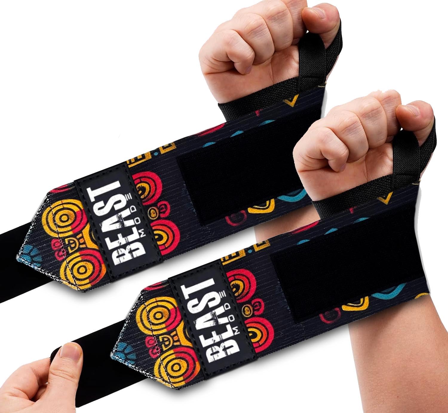 STEIGEN FITNESS Wrist Wrap for Gym, Wrist Band for Gym, Gym Hand Band, Wrist Support Gym Band Strap for Men, Wrist Supporter for Gym, Gym Wrist Band,Wraps, Lifting Straps (Ancient-Tribe)-picture-19
