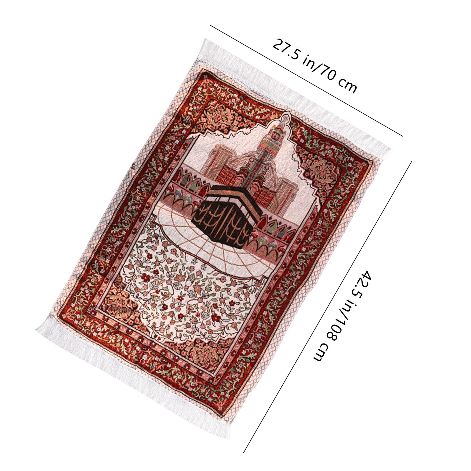 Risipu Muslim Prayer Rug,Portable Prayer Mat for Praying Men Women, and Kids, Prayer Set - Image 2