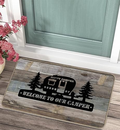 Miniatura 5 de TopXmai Felpudo de bienvenida a nuestro cámper, divertido tapete de campamento, decoración de granja para el hogar, campamento, caravana, amantes de