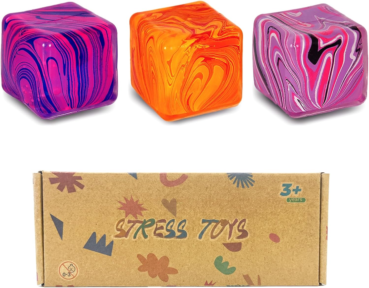 3-Pack 3.5cm Squishy Squeeze Toys – Stress — image 8