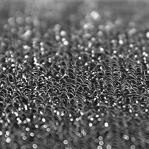 Miniatura 3 de Typutomi 18 esponjas de acero inoxidable, no rayan, esponja para limpiar platos, ollas, sartenes, fregadero, grifo (negro, 5.12 x 3.35 x 0.8