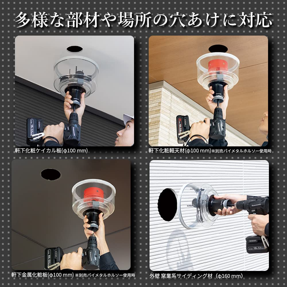 Amazon.co.jp: パナソニック ホールソー 開口範囲Φ 60~160㎜ 新超硬刃 